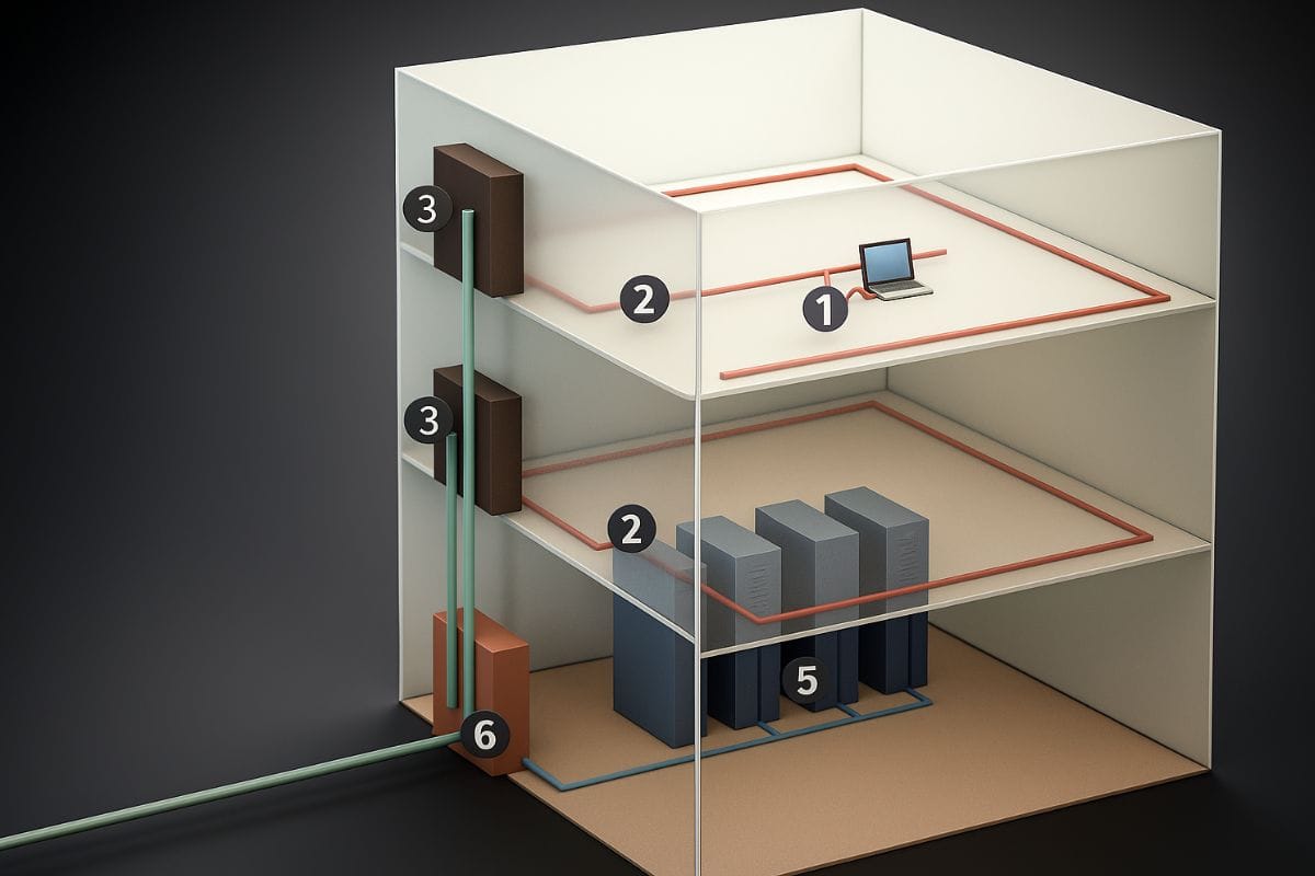 Servicio de cableado vertical